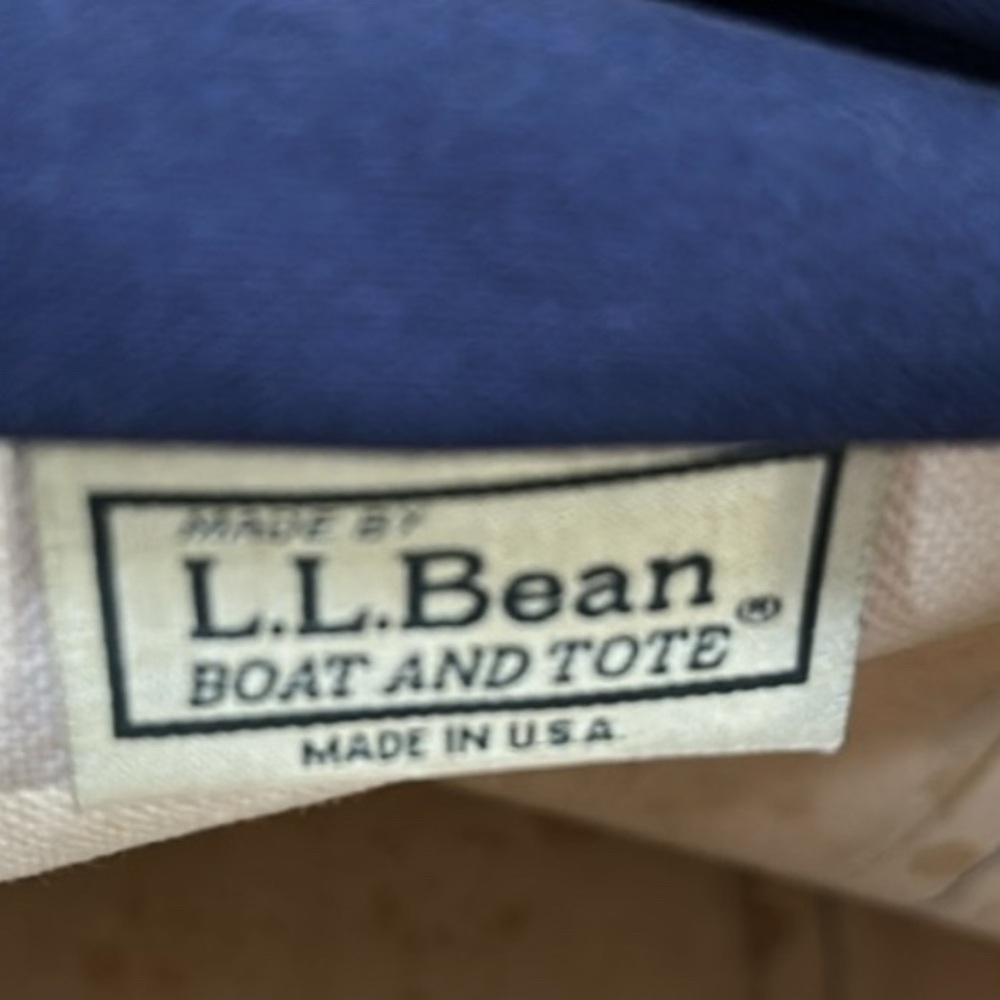 Vintage✨LL Bean USA Boat and Tote Canvas Bag Medium 1980s EUC! Y2K MAINE - Picture 4 of 8